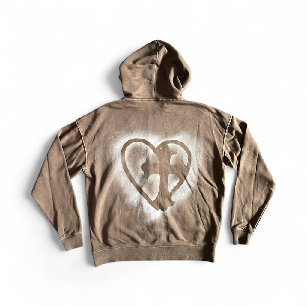 double crossed. zip hoodie