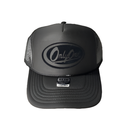 Only One "Script" Trucker Hat - Black