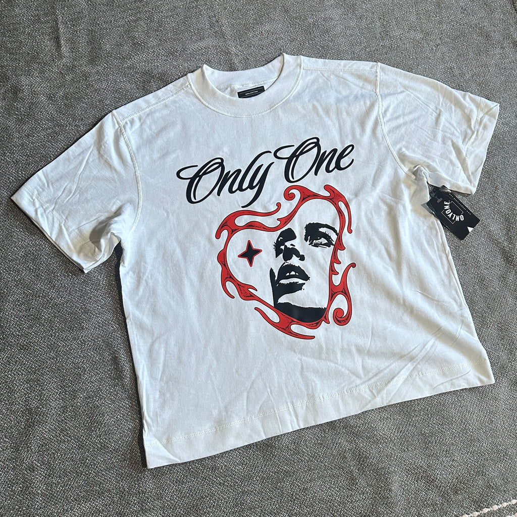 LEGACY ROCKSTAR CROP TEE - WHITE