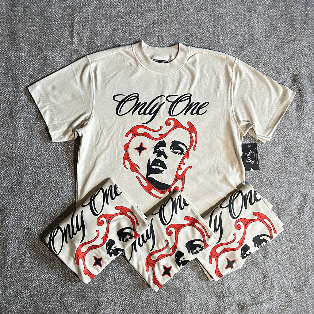 LEGACY ROCKSTAR CROP TEE - BONE