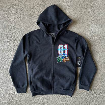 STAMPED ZIP HOODIE