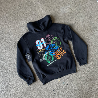 STAMPED ZIP HOODIE