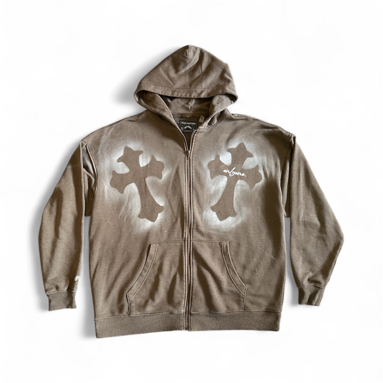 double crossed. zip hoodie
