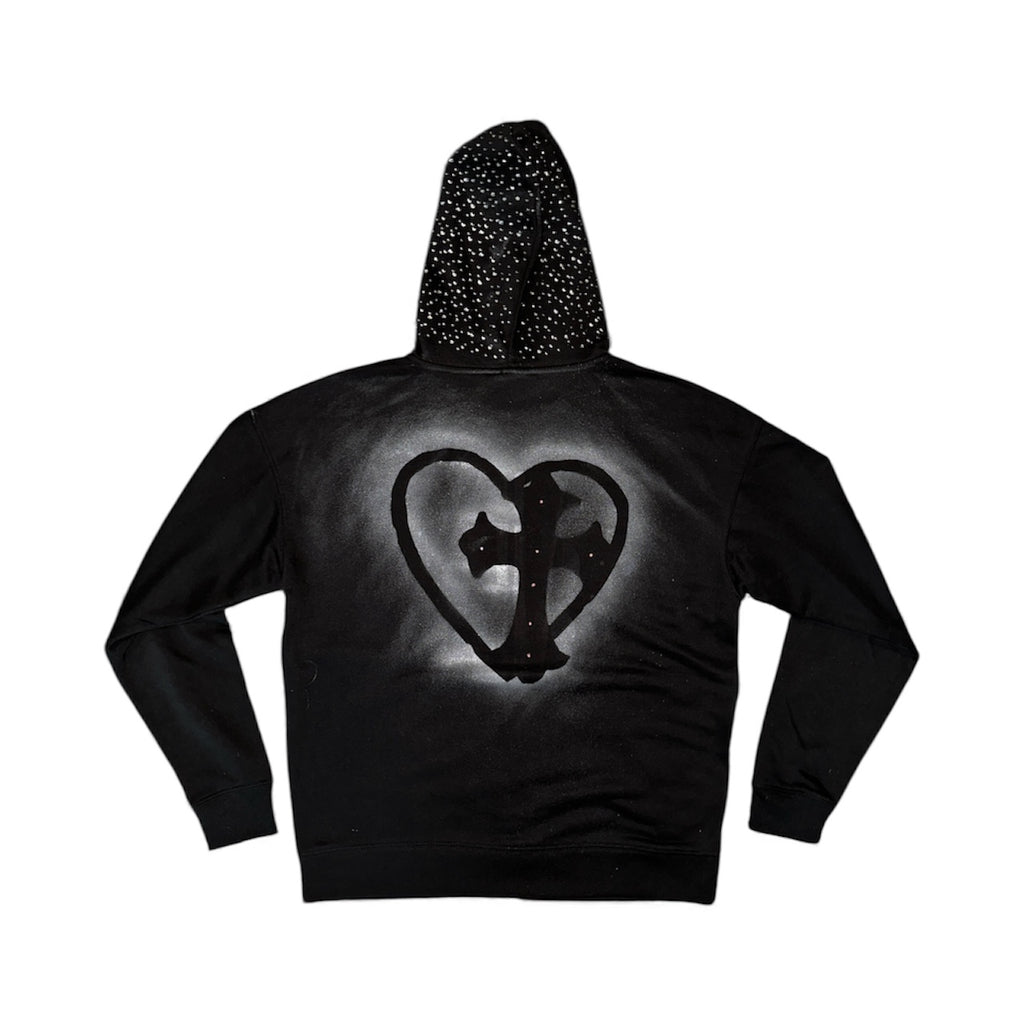 double crossed. zip hoodie