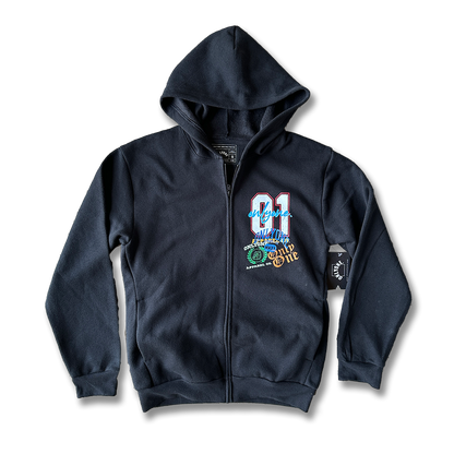 STAMPED ZIP HOODIE