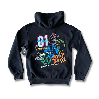 STAMPED ZIP HOODIE