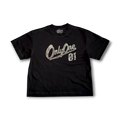 SCRIPT JERSEY TEE - TREE CAMO