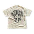 1 CROSS TEE  - BEIGE